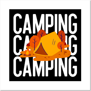 camping Posters and Art